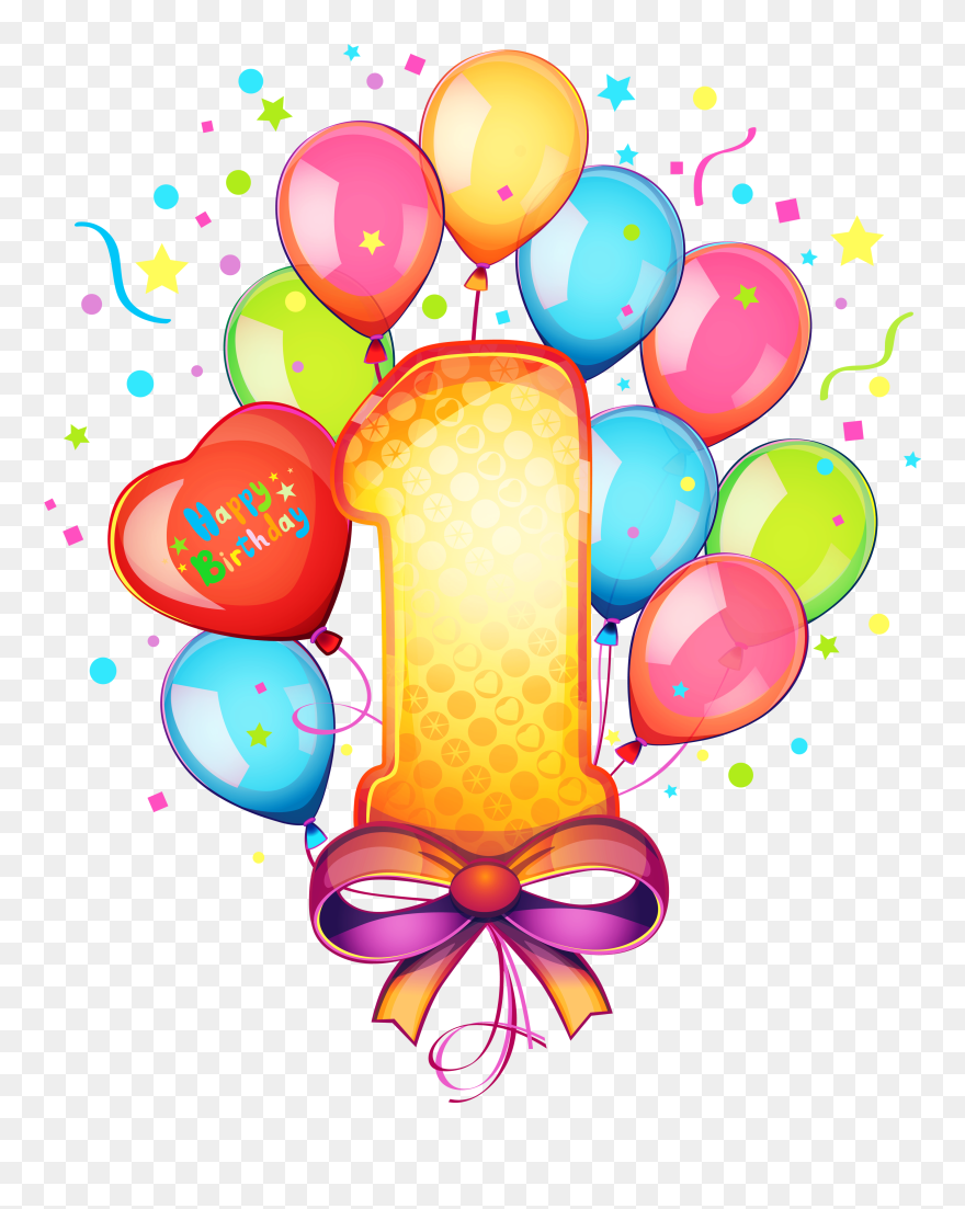 Cake Birthday Free Download Image Clipart - 1 Birth Day Png Transparent Png