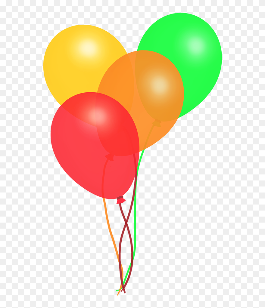 Rainbow Balloons Colorful - Balloon Clipart