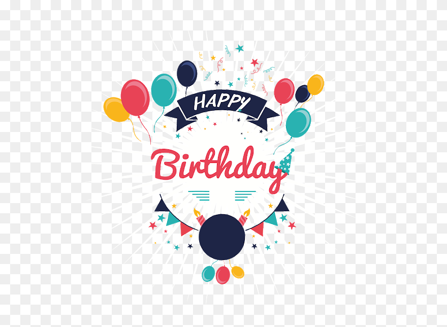 Free Happy Birthday Greeting Templets - Happy Birthday Png Vector Clipart