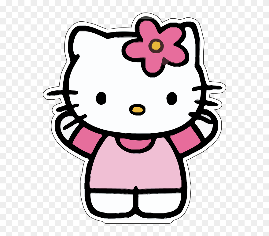 Hello Kitty - Hello Kitty Wearing Dress Clipart