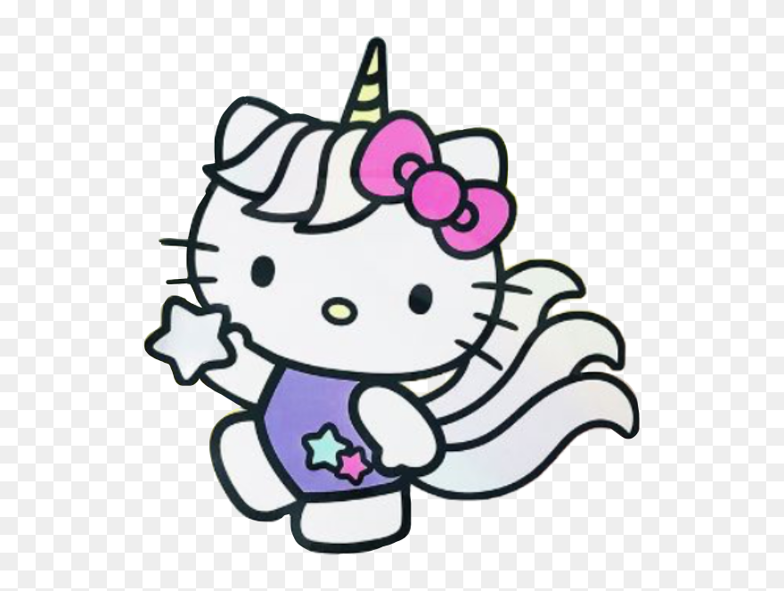 #hellokitty #unicorn #hellokittyunicorn #sanrio #freetoedit - Hello Kitty And Unicorn Clipart