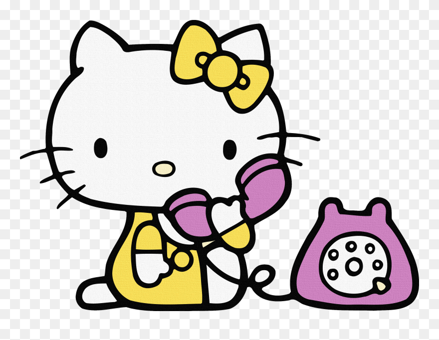 Clipart Hello Kitty Kostenlos - Hello Kitty Colouring Pages - Png Download