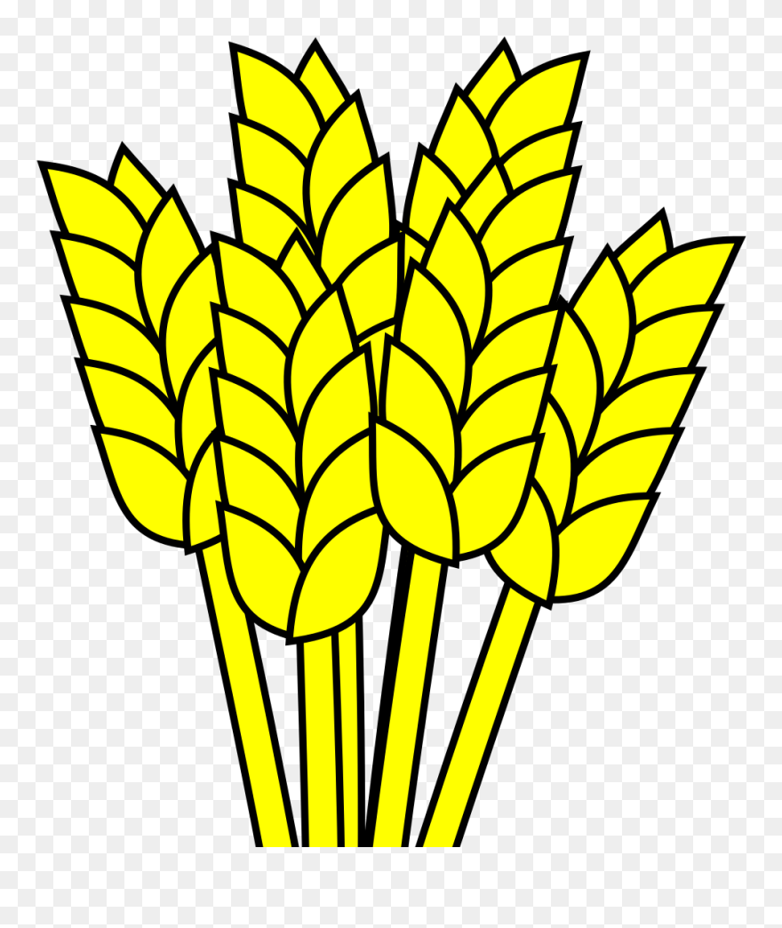 Wheat Black And White Clipart