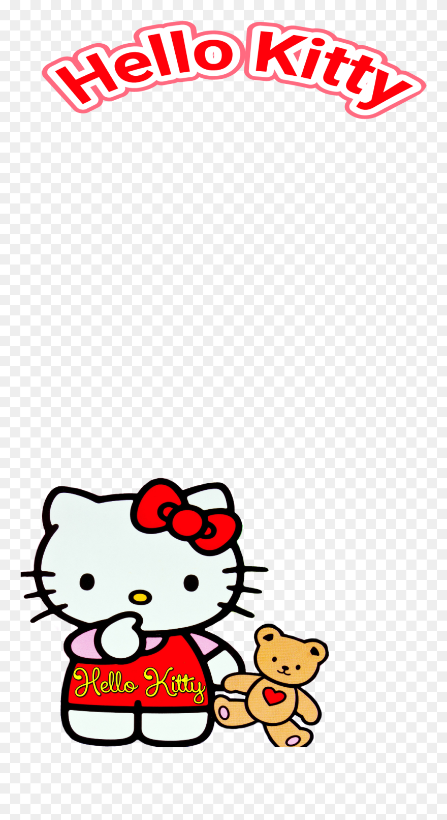 Snapchat Filters Clipart Cow - Hello Kitty Snapchat Filter - Png Download