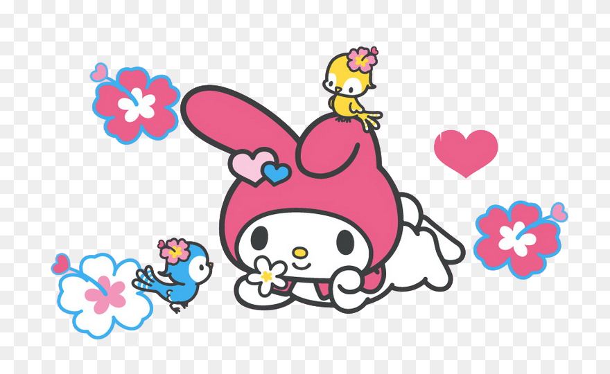 Download My Melody And Kuromi Coloring Pages Clipart (#5273518