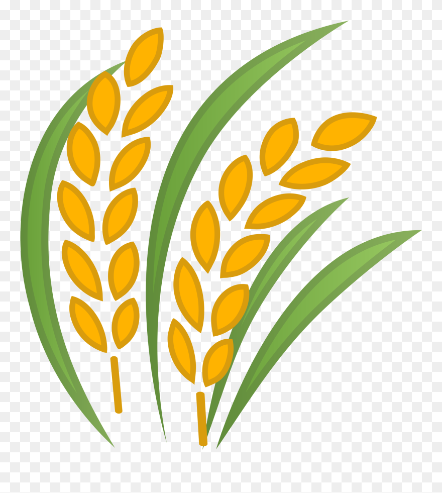 Wheat Clipart Svg - Transparent Rice Icon - Png Download
