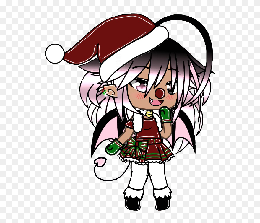 #gachalife #gacha #oc #christmas #holidays #happyholidays - Cartoon Clipart