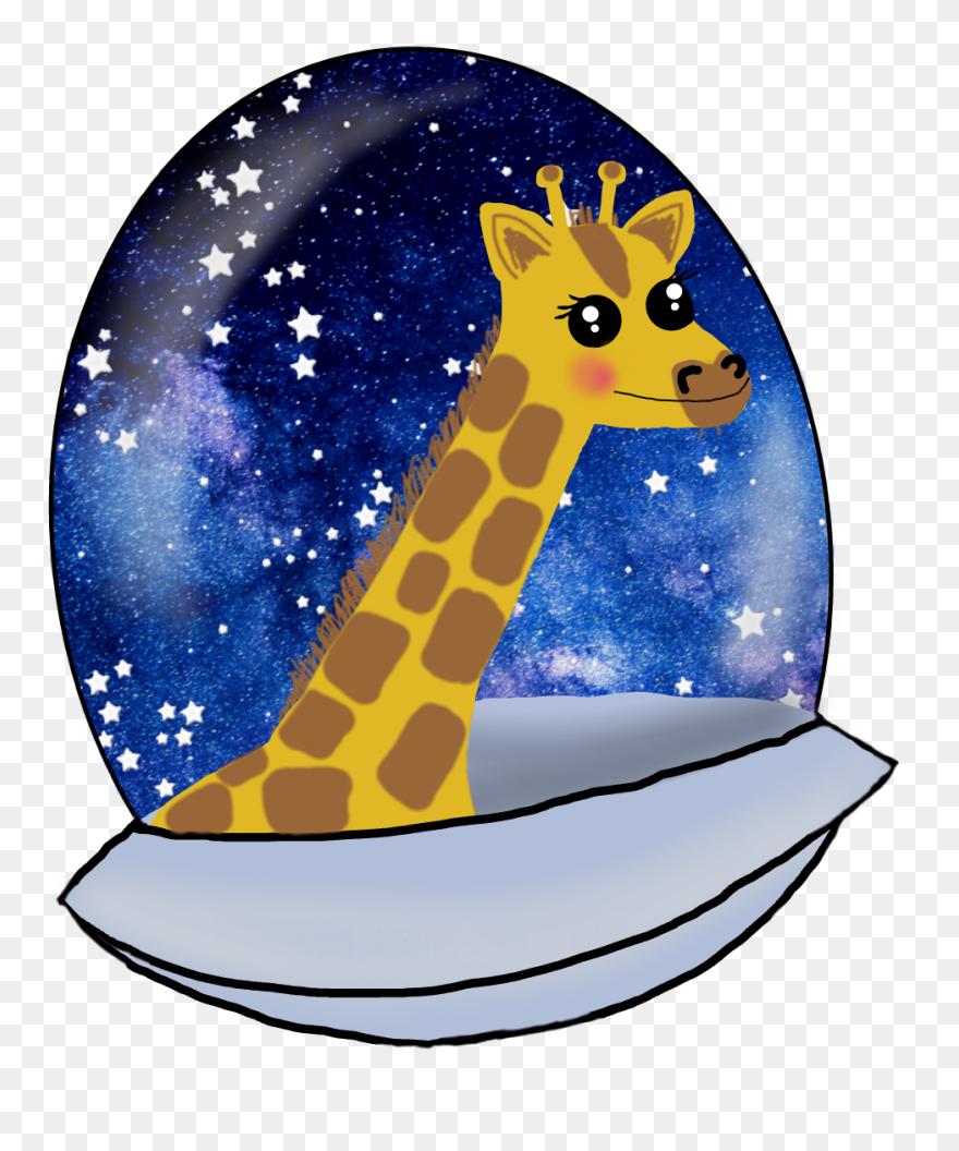 Galaxy Clipart Space Ufo - Galactic Giraffe - Png Download