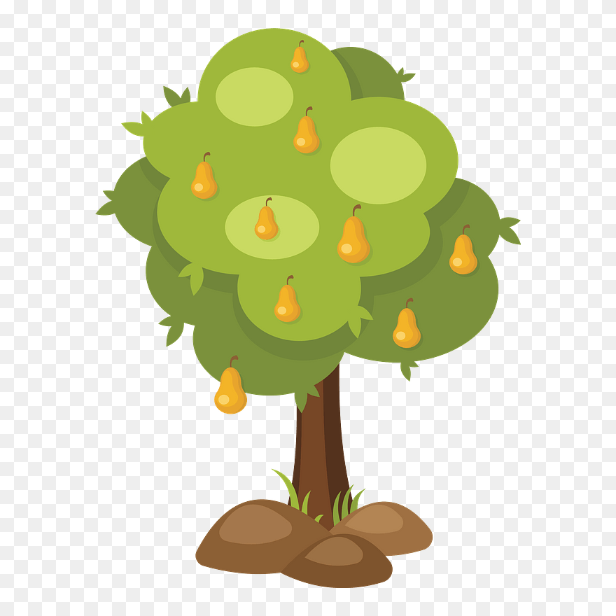 Pear Tree Pdv Clipart - Pear Tree Clipart - Png Download