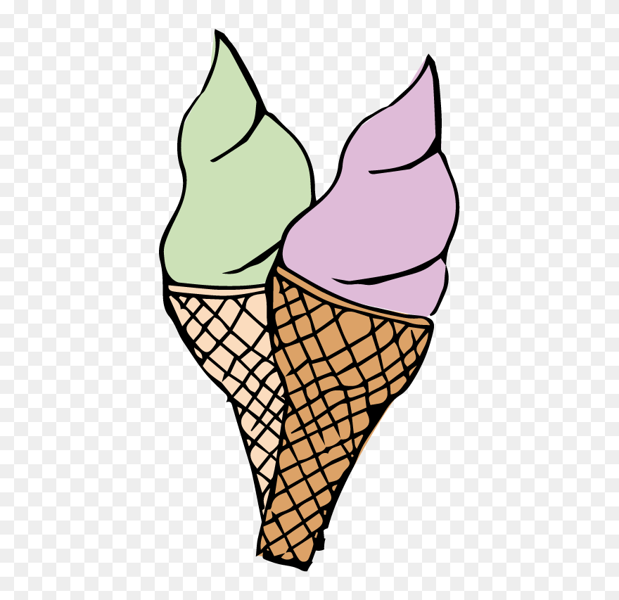 Transparent Ice Cream Cone Clipart Black And White - Pop Art Dondurma - Png Download