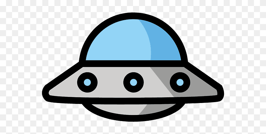 Flying Saucer Emoji Clipart - Png Download