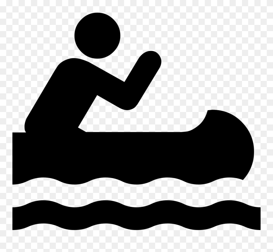 Canoe Racing - Icone Canoé Clipart