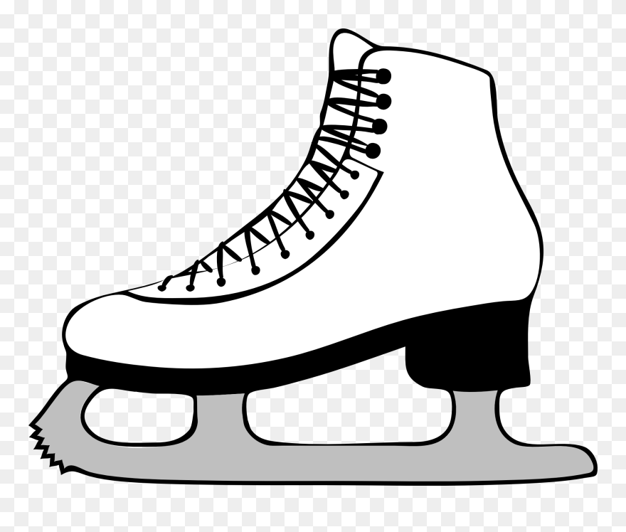 White Ice Hockey Skates Free Image - Ice Skate Clipart - Png Download