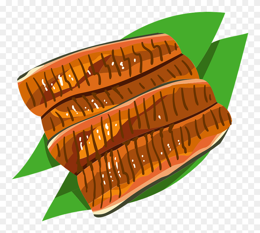 Grilled Eel Clipart - Illustration - Png Download