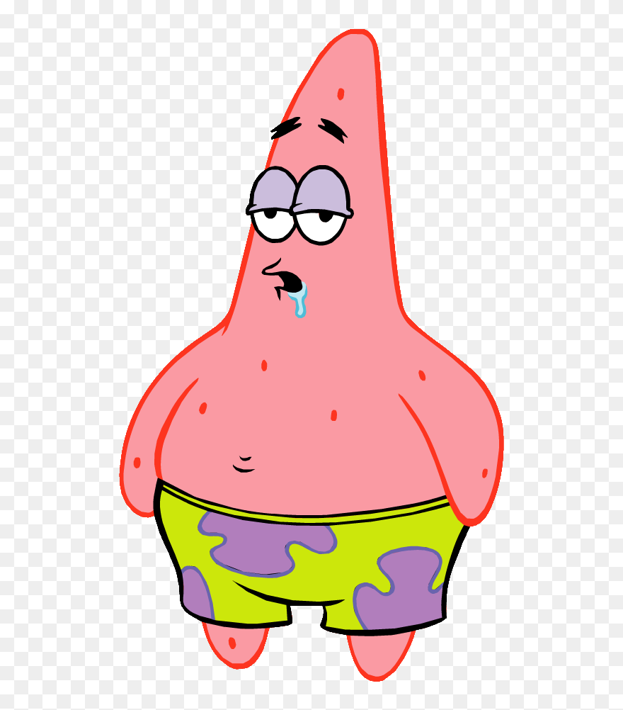 Patrick Star Clipart - Patrick Star Drooling - Png Download