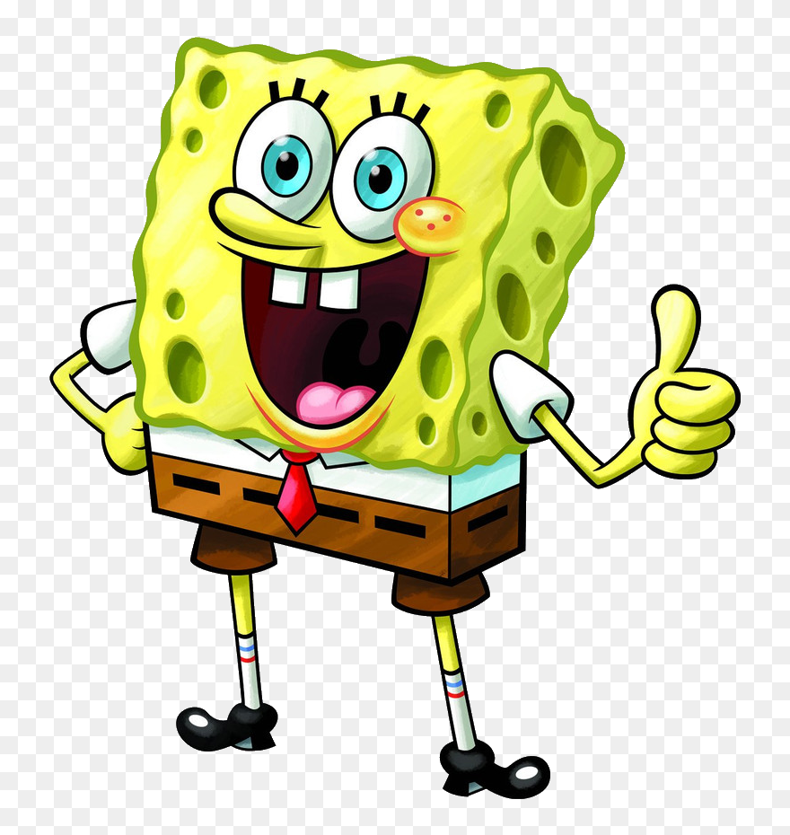 Spongebob Clip Sponge Bob - Spongebob Thumbs Up Meme - Png Download