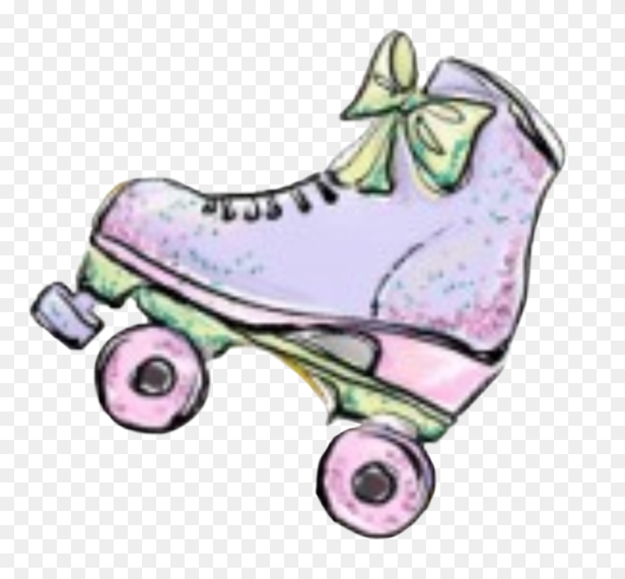 #watercolor #skate #skates #skating #skater #png - Roller Skate Watercolor Clipart
