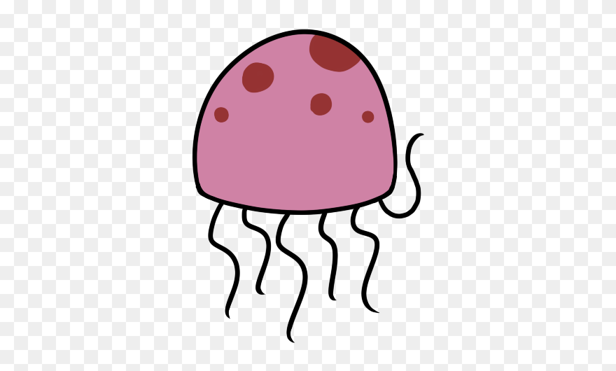 Jellyfish Clipart Spongebob Flower, Jellyfish Spongebob - Spongebob Jellyfish Transparent Background - Png Download