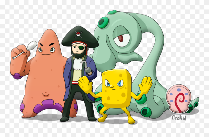 More Like Justice Leak By Patox - Spongebob Characters As Pokemon Clipart