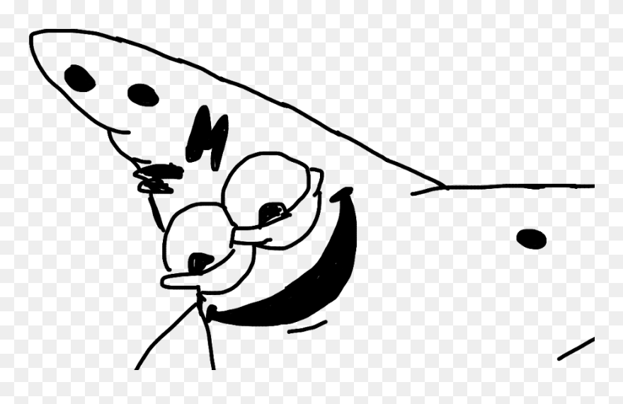 Patrick Meme Png - Black And White Patrick Clipart