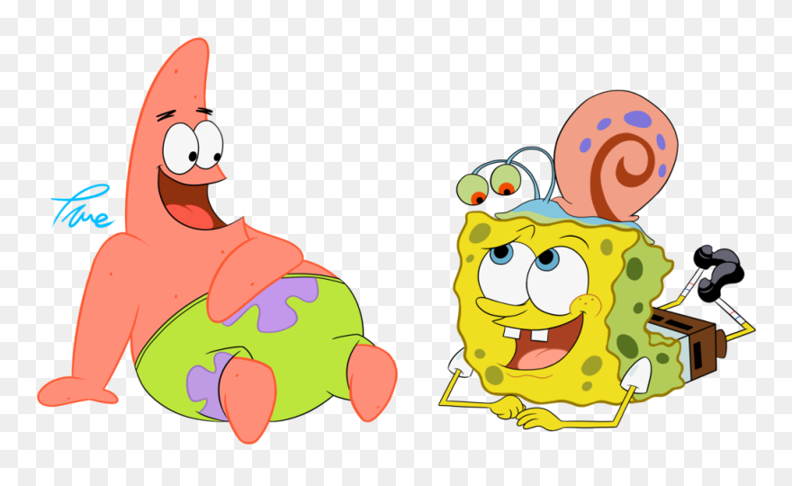 Randome Clipart Patrick - Spongebob And Patrick And Gary - Png Download