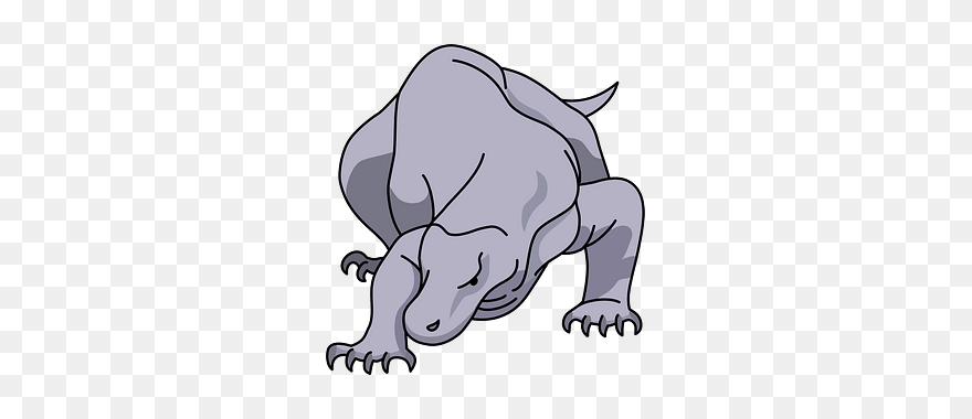 コモド ドラゴン イラスト Clipart