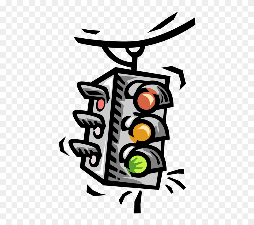 Transparent Traffic Light Clip Art - Traffic Vector Png