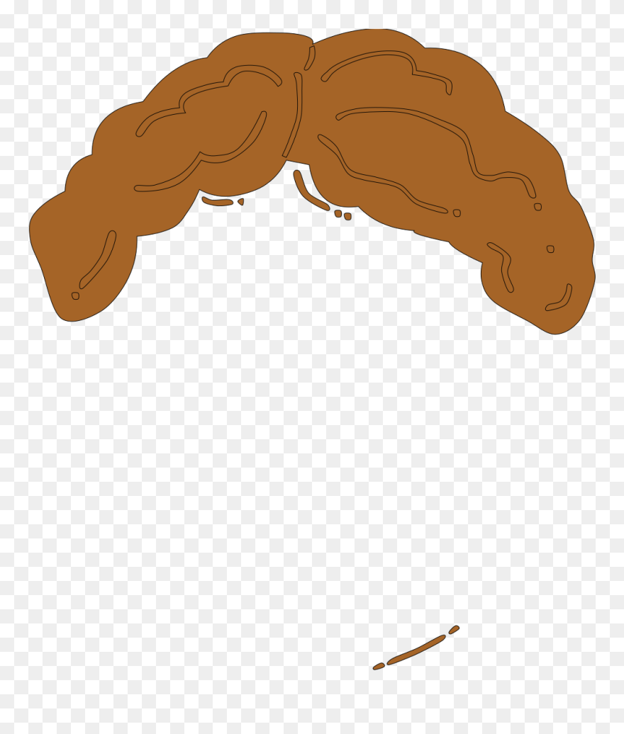 Light Brown Guy Wig Svg Clip Arts - Png Download