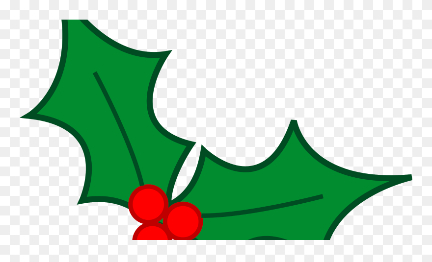 Happy New Year Christmas Clip Arts Images In High Resolution - Holly Transparent Christmas Clipart - Png Download