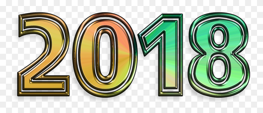 Happy New Year 2018 Beach - Circle Clipart