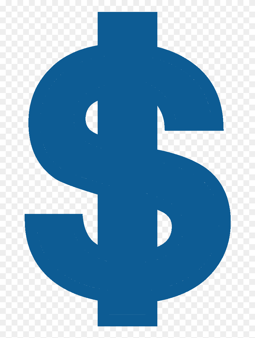 Fundraising Clipart Dollar Sign - Blue Dollar Sign Png Transparent Png