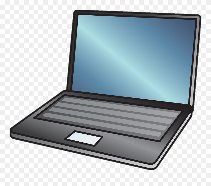 Laptop Clip Art - Cartoon Laptop Clipart - Png Download