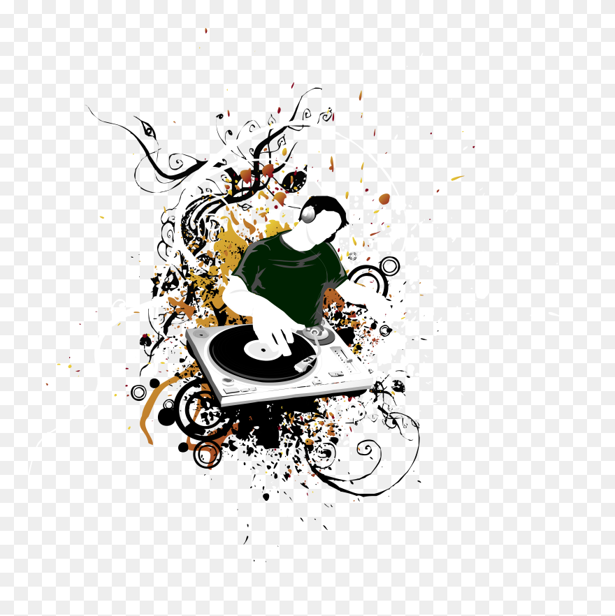 Disc Jockey Party Flyer Poster - Party Design Flyer Png Clipart