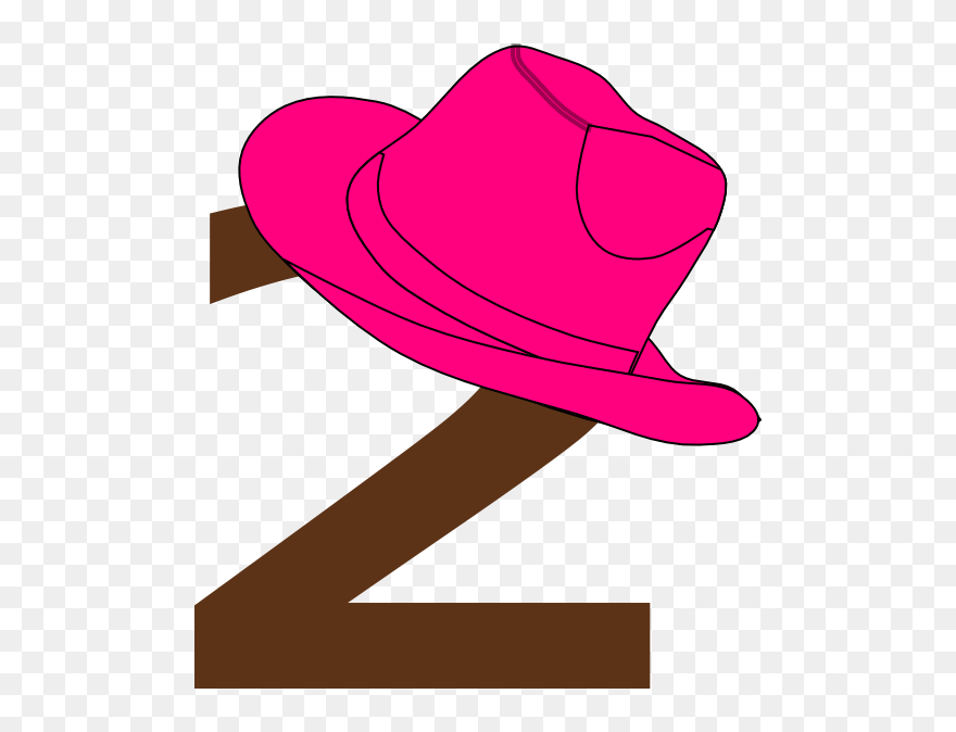 Cowboy Boot Cowboy Hat Clip Art - Number 2 Cowgirl Png Transparent Png