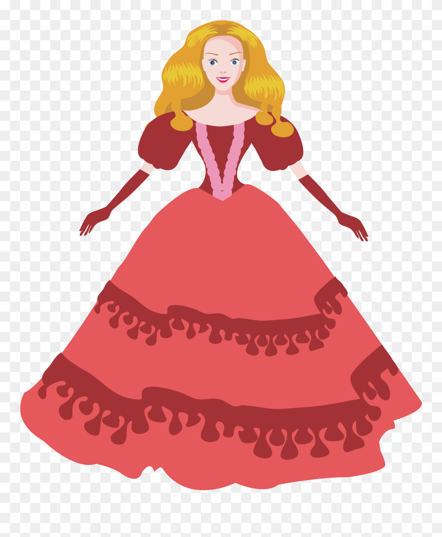 Barbie Euclidean Vector Doll - Hd Cartoon Doll Png Clipart