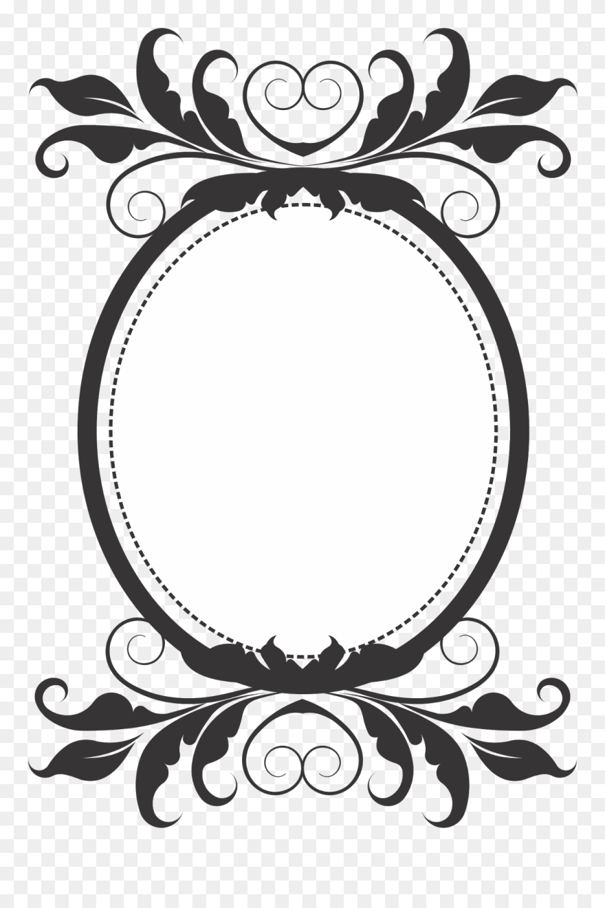 Flourishes Clipart Chalkboard - Moldura Png Fundo Transparente