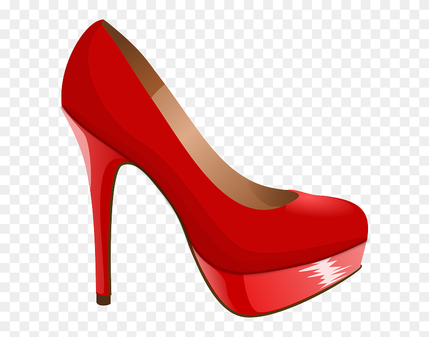 Red High Heel Clipart - Png Download