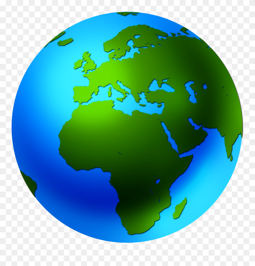 Globe World Clip Art - Earth Clipart No Background - Png Download