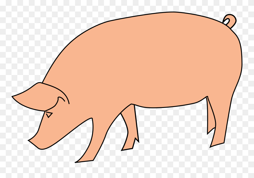 Piggy Clipart - Larawan Ng Baboy Clip Art - Png Download