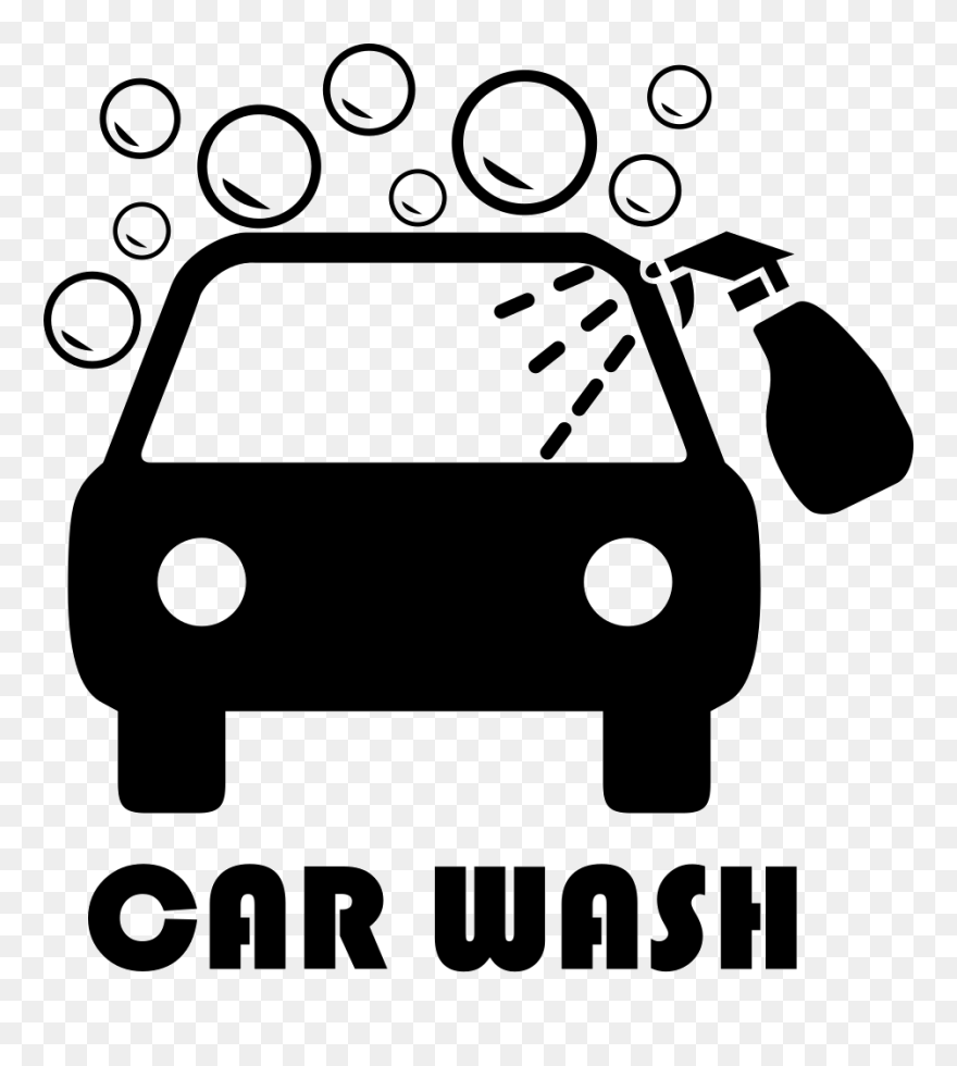 Car Wash Building Clipart Picture Freeuse Stock Car - Car Wash Icon Free - Png Download