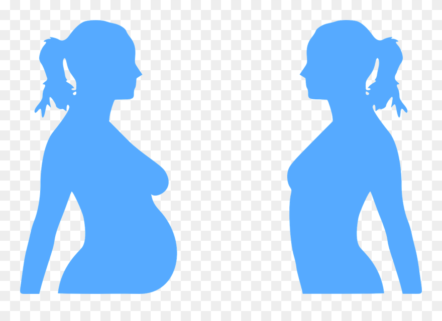 Transparent Belly Clipart - Pregnant Clip Art - Png Download