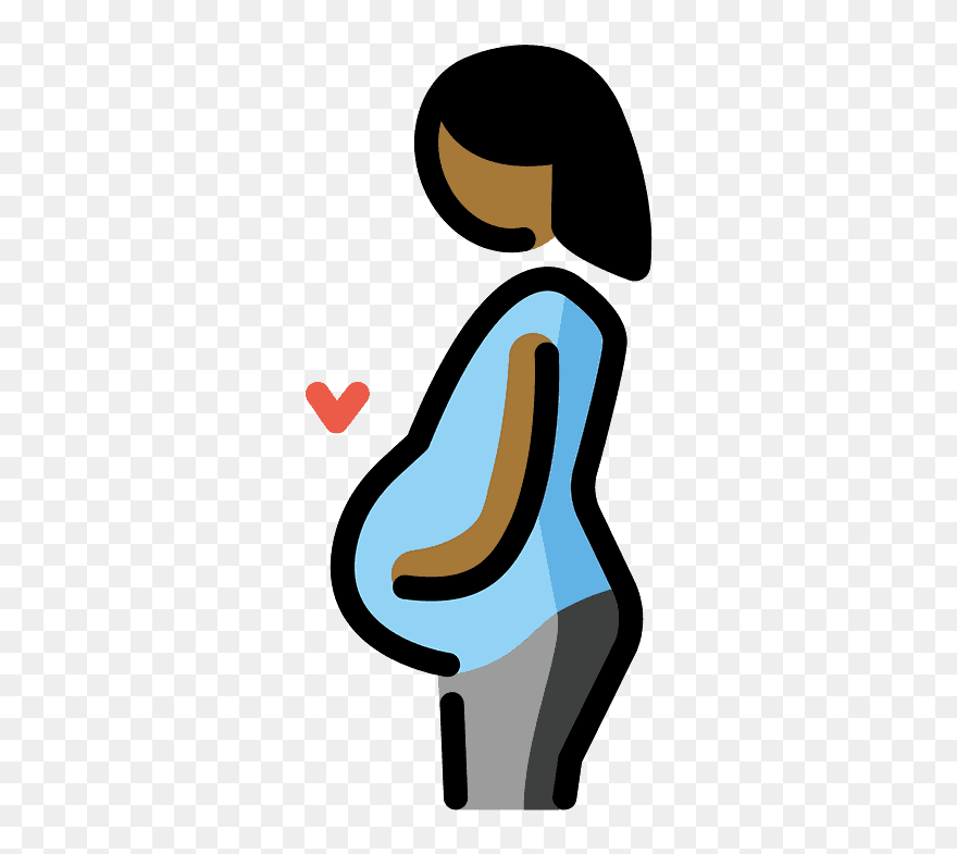 Pregnant Woman Emoji Clipart - Emoji - Png Download