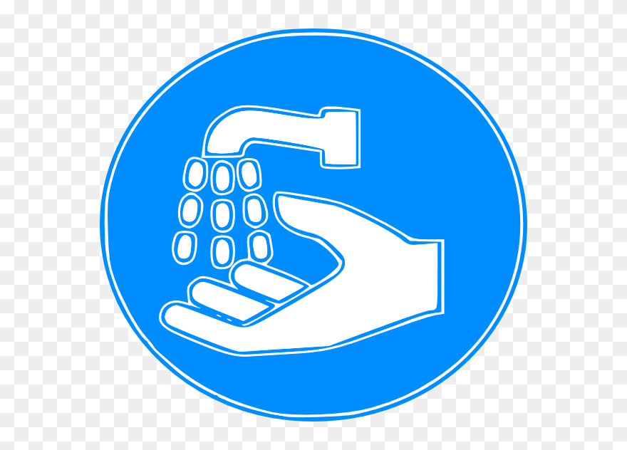 Hand Wash Sign Clip Art At Clker - Hand Wash Sign Png Transparent Png