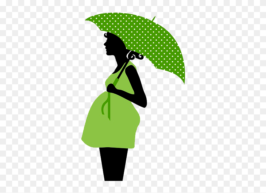 Pregnancy Clip Art - Silhouette Pregnant Woman Clipart - Png Download