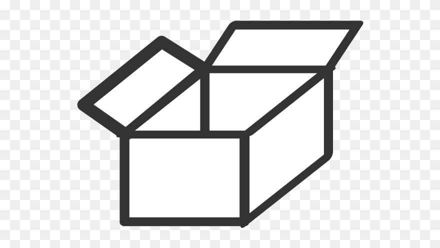 Raccoon Opening Box Png Icons - Cube Outline Clipart