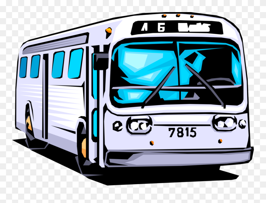 Vector Illustration Of Public Urban Transportation - Public Transportation Clip Art - Png Download
