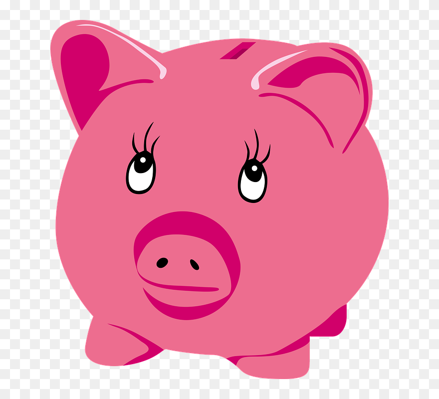 Piggy Bank With Crown Clipart Transparent Stock Piggy - Hình Con Heo Đất - Png Download
