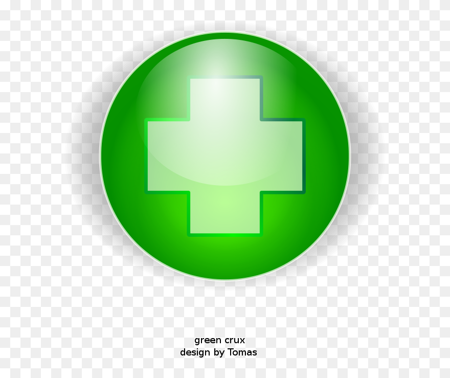 Free Clipart - Crux - Green - Tomas Arad - Green Cross - Png Download