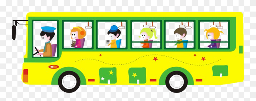 Bus Cartoon Public Transport - Cartoon Public Bus Clipart