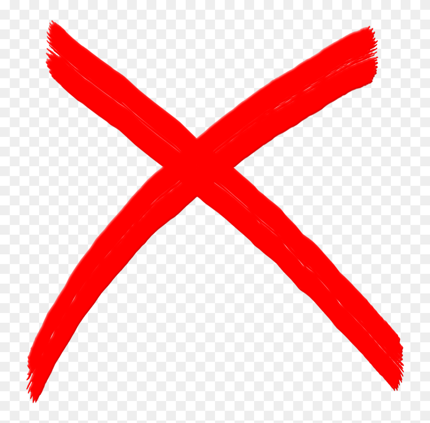 Transparent Painted X Png - Symbol X Clipart